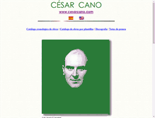 Tablet Screenshot of cesarcano.com